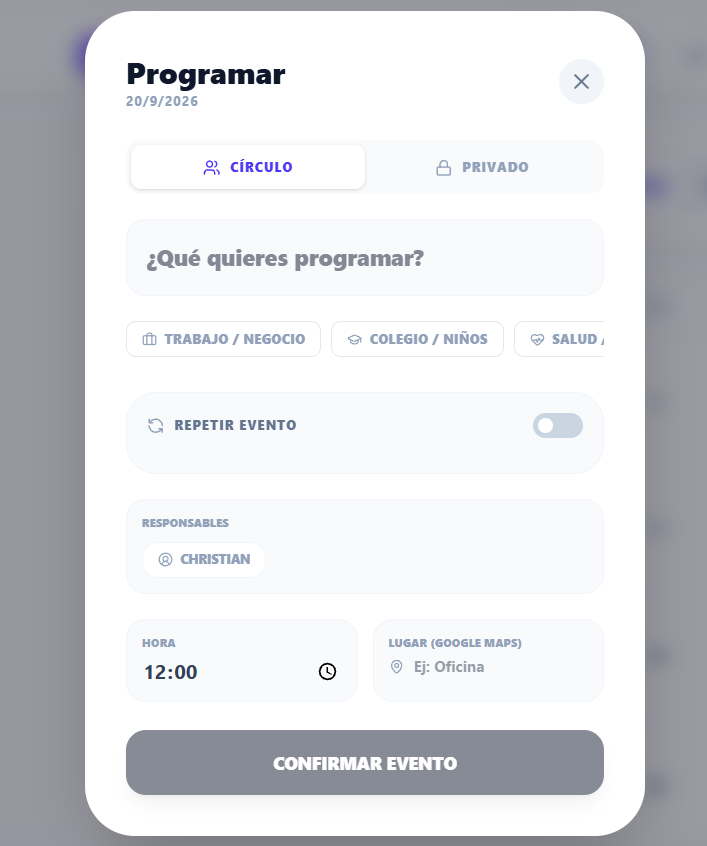 Programar Evento KotiDesk