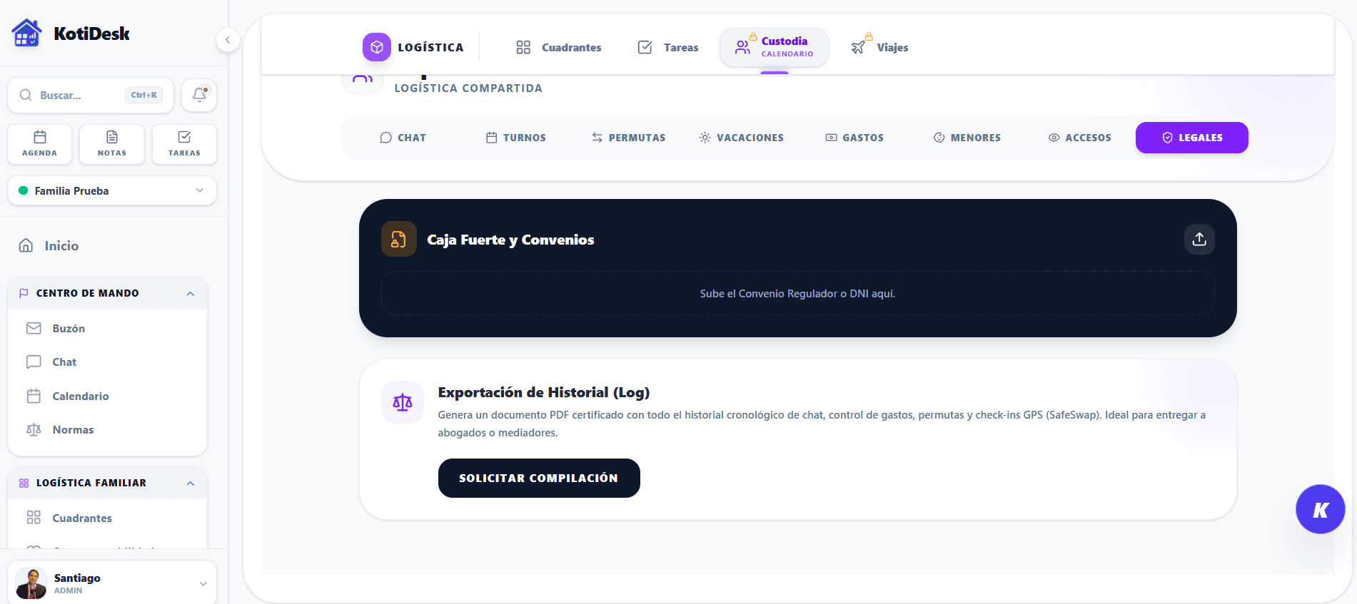 Búnker y Auditoría Legal KotiDesk